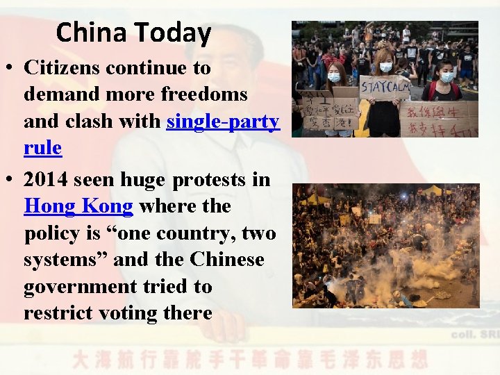 China Today • Citizens continue to demand more freedoms and clash with single-party rule