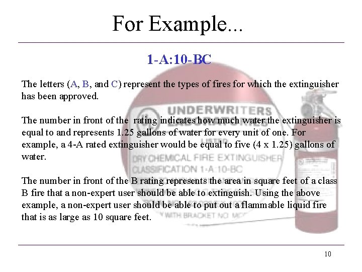 For Example. . . 1 -A: 10 -BC The letters (A, B, and C) For Example. . . 1 -A: 10 -BC The letters (A, B, and C)