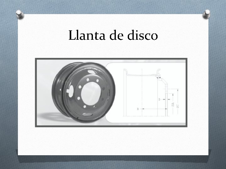 Llanta de disco 