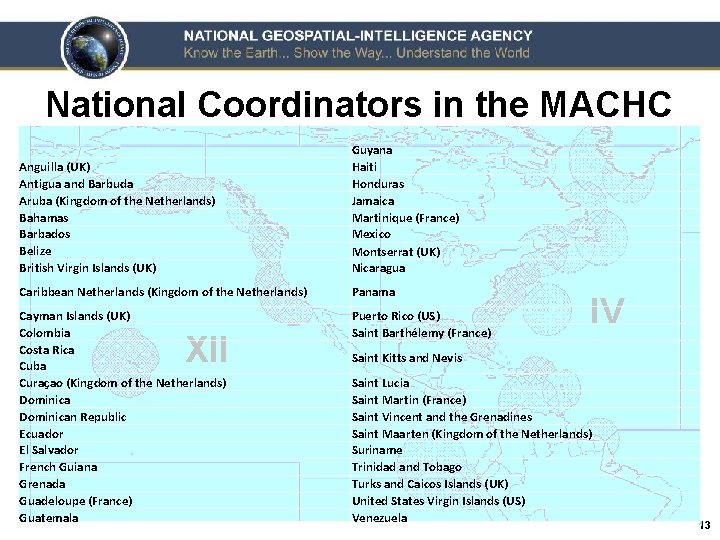 National Coordinators in the MACHC Anguilla (UK) Antigua and Barbuda Aruba (Kingdom of the