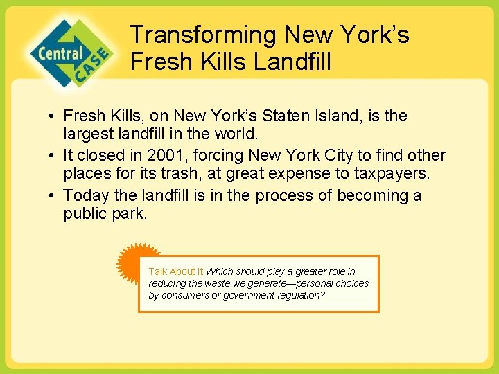 Transforming New York’s Fresh Kills Landfill • Fresh Kills, on New York’s Staten Island,