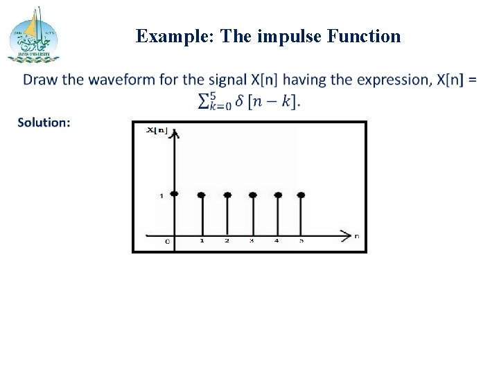 Example: The impulse Function 
