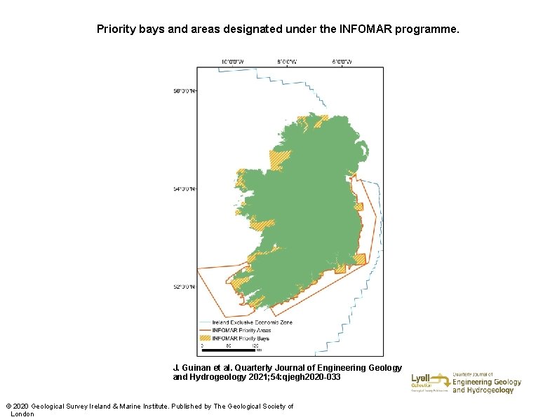 Priority bays and areas designated under the INFOMAR programme. J. Guinan et al. Quarterly