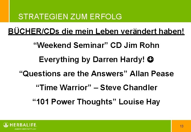 STRATEGIEN ZUM ERFOLG BÜCHER/CDs die mein Leben verändert haben! “Weekend Seminar” CD Jim Rohn