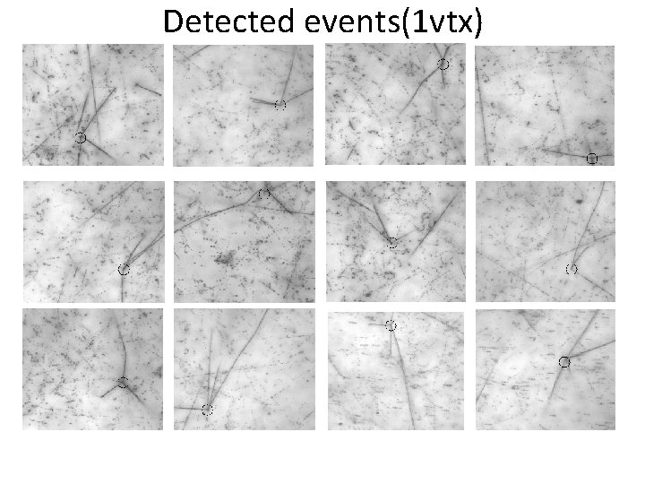 Detected events(1 vtx) 