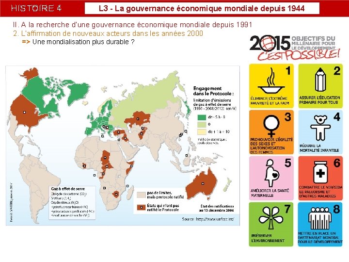 HISTOIRE 4 L 3 - La gouvernance économique mondiale depuis 1944 II. A la