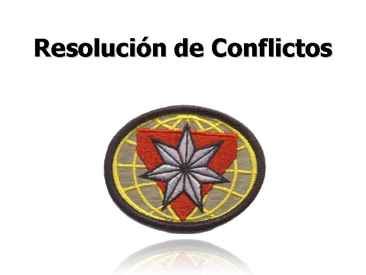 Resolución de Conflictos 