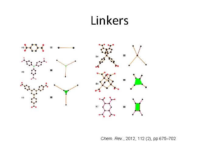 Linkers Chem. Rev. , 2012, 112 (2), pp 675– 702 