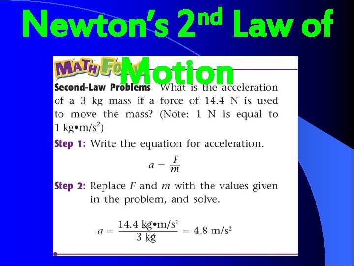 nd 2 Newton’s Law of Motion 