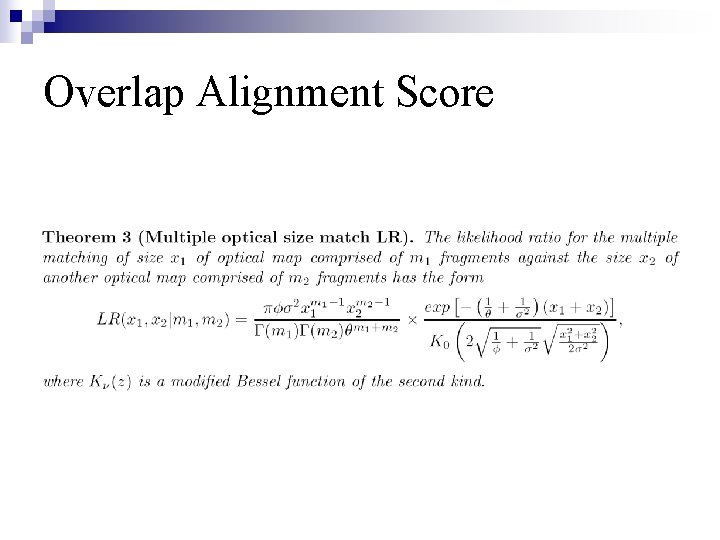 Overlap Alignment Score 