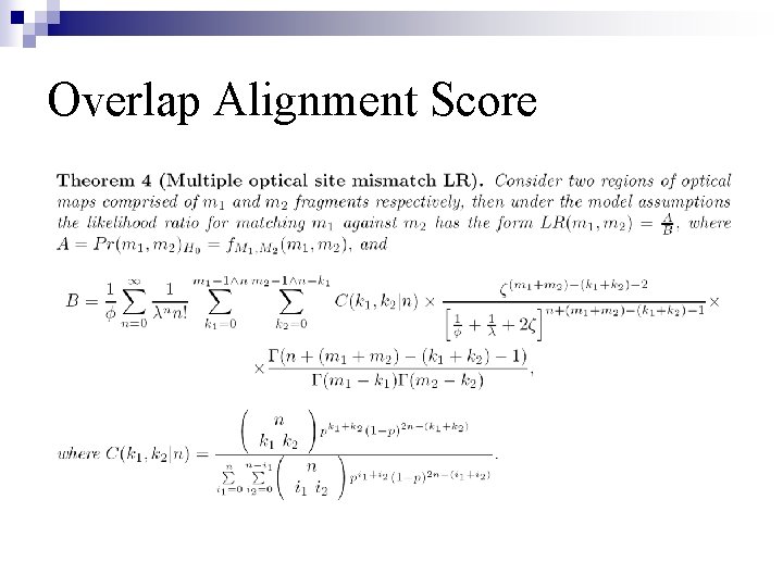 Overlap Alignment Score 