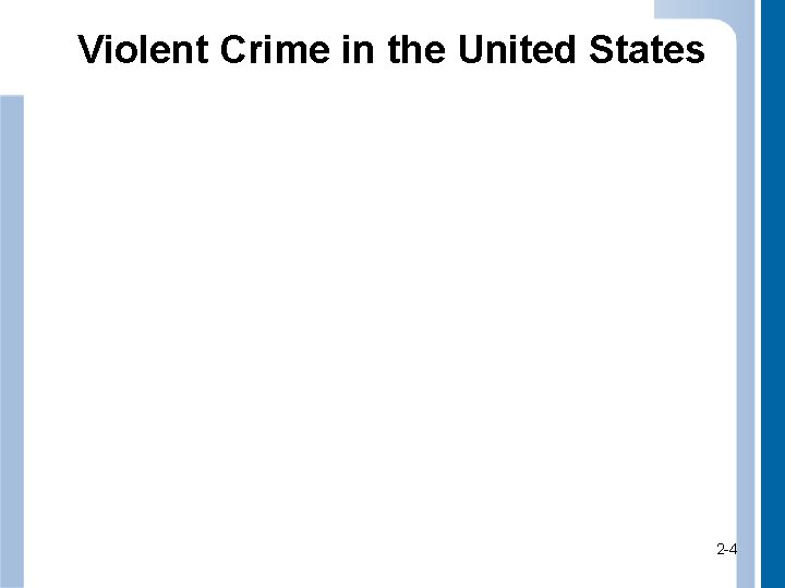 Violent Crime in the United States 2 -4 4 