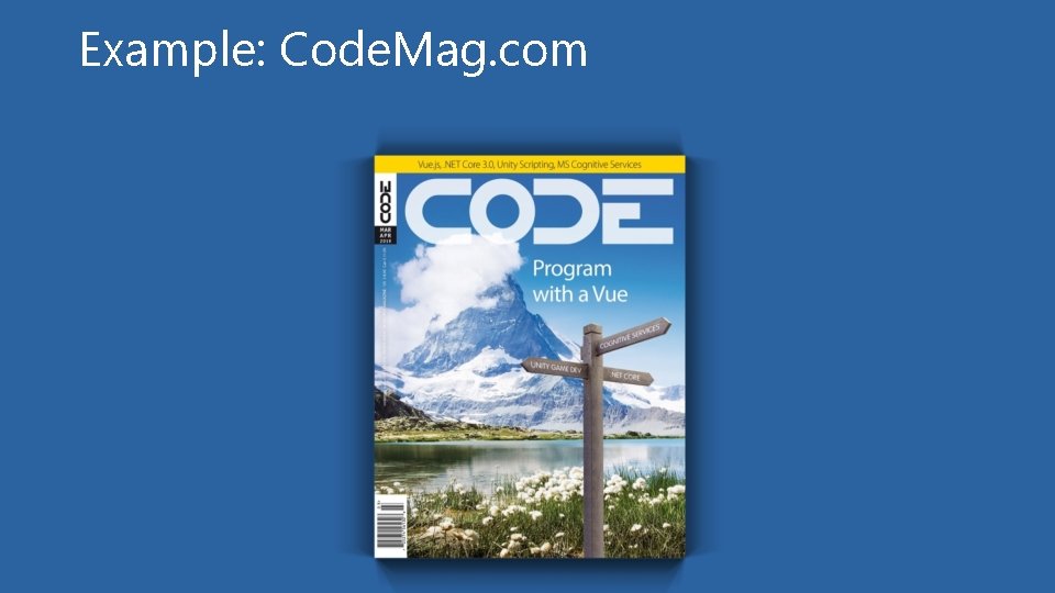 Example: Code. Mag. com 