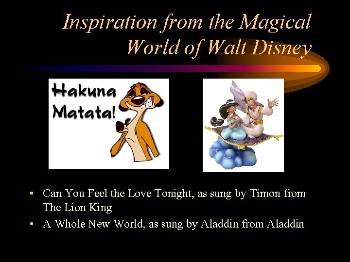 Inspiration from the Magical World of Walt Disney • Can You Feel the Love