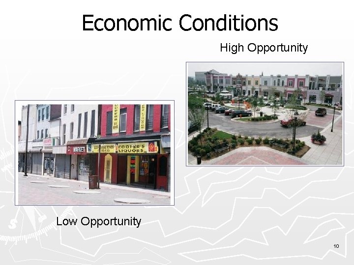 Economic Conditions High Opportunity Low Opportunity 10 