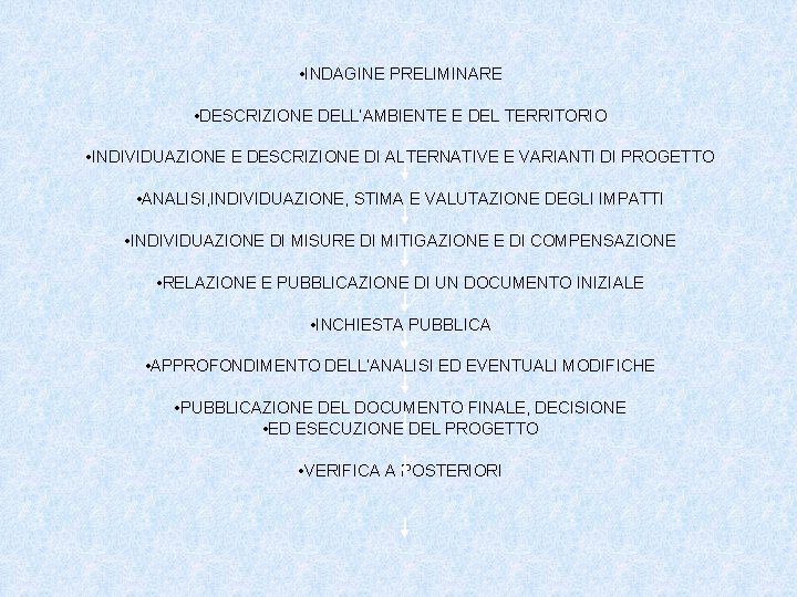  • INDAGINE PRELIMINARE • DESCRIZIONE DELL’AMBIENTE E DEL TERRITORIO • INDIVIDUAZIONE E DESCRIZIONE