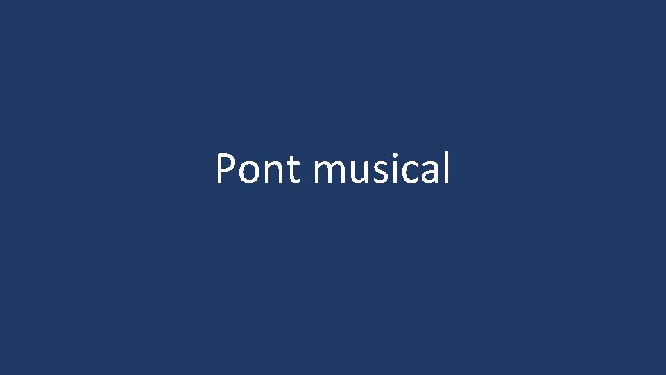 Pont musical 