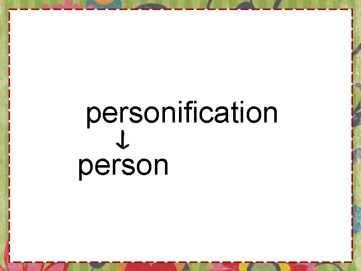 personification person 