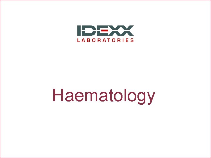 Haematology 