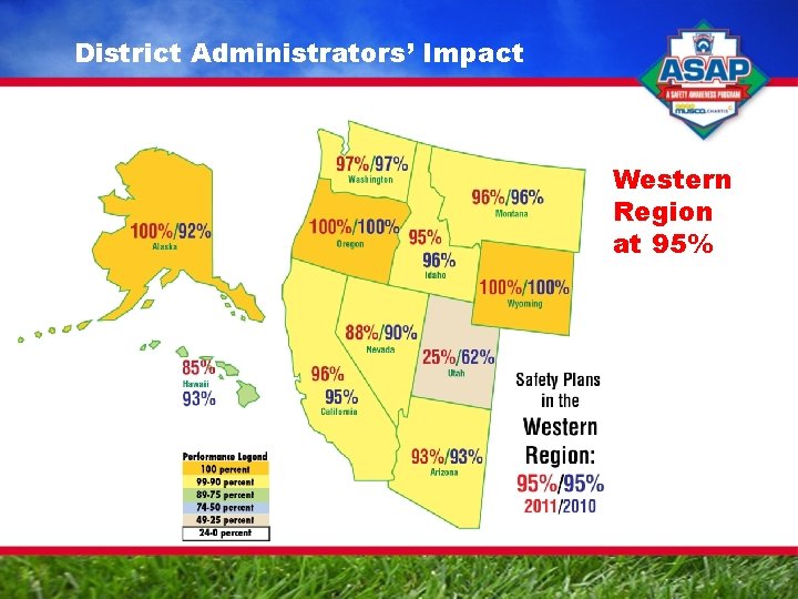 District Administrators’ Impact Western Region at 95% 