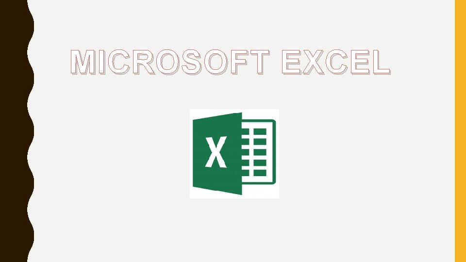 MICROSOFT EXCEL 