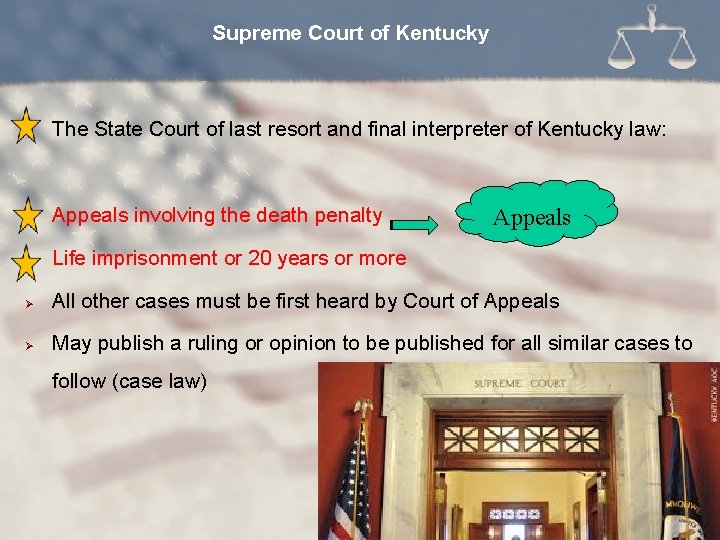 Supreme Court of Kentucky l The State Court of last resort and final interpreter