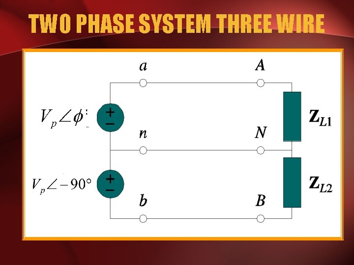 TWO PHASE SYSTEM THREE WIRE 