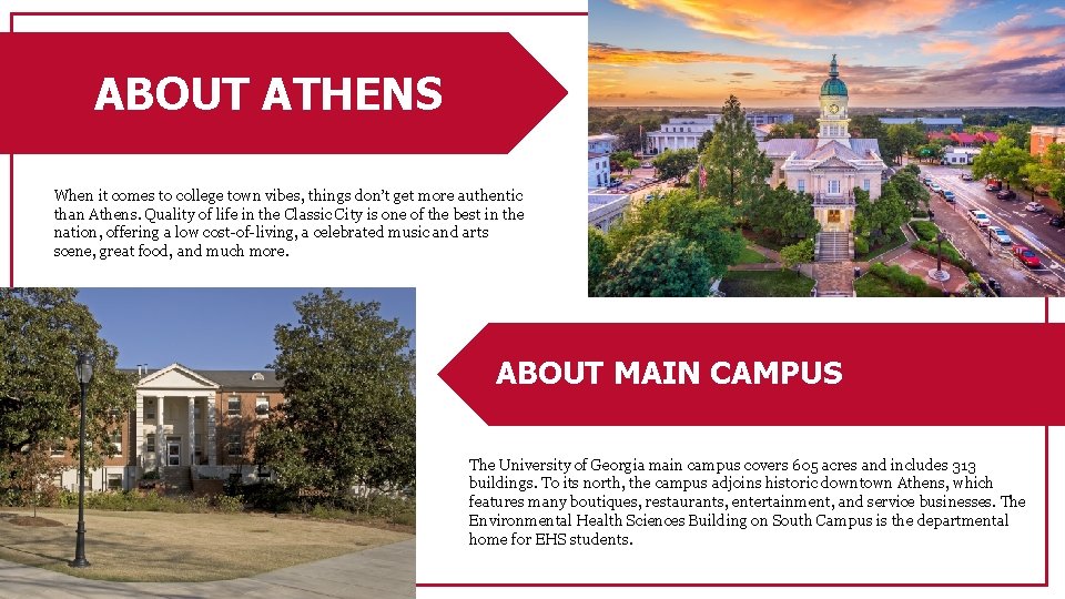 ABOUT ATHENS When it comes to college town vibes, things don’t get more authentic