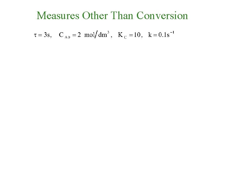 Measures Other Than Conversion 