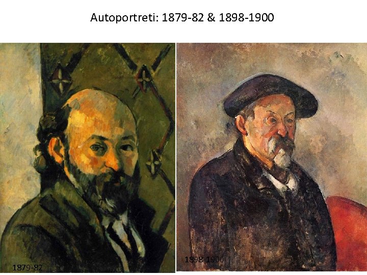 Autoportreti: 1879 -82 & 1898 -1900 1879 -82 1898 -1900 