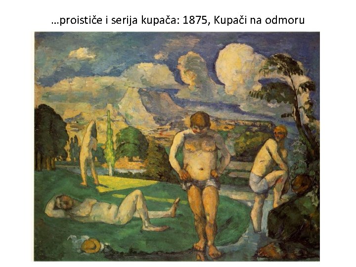 …proističe i serija kupača: 1875, Kupači na odmoru 