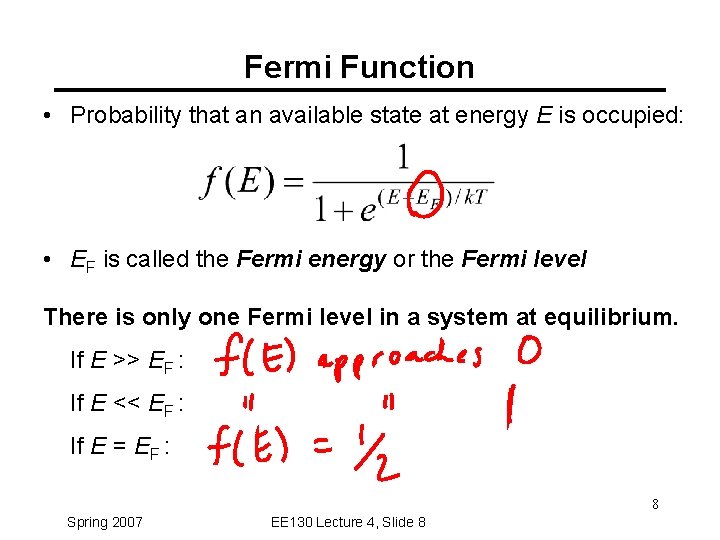 Lecture 4 OUTLINE Energy band model revisited Thermal
