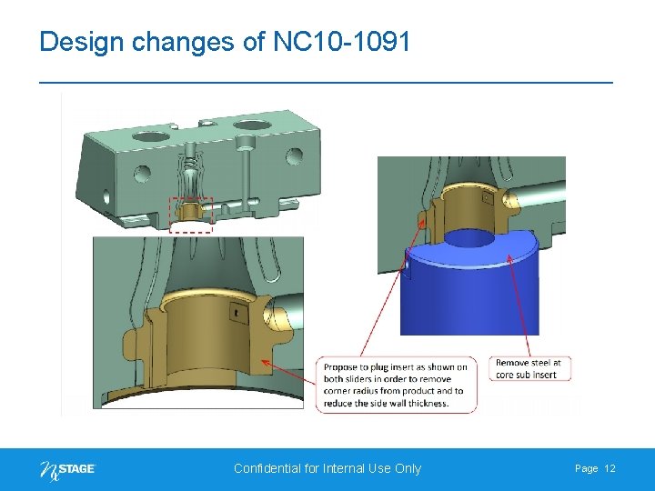 Design changes of NC 10 -1091 Confidential for Internal Use Only Page 12 