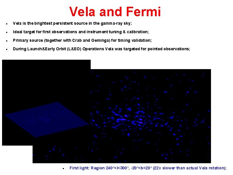 Vela and Fermi Vela is the brightest persistent source in the gamma-ray sky; Ideal