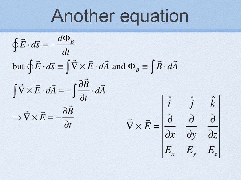 Another equation 