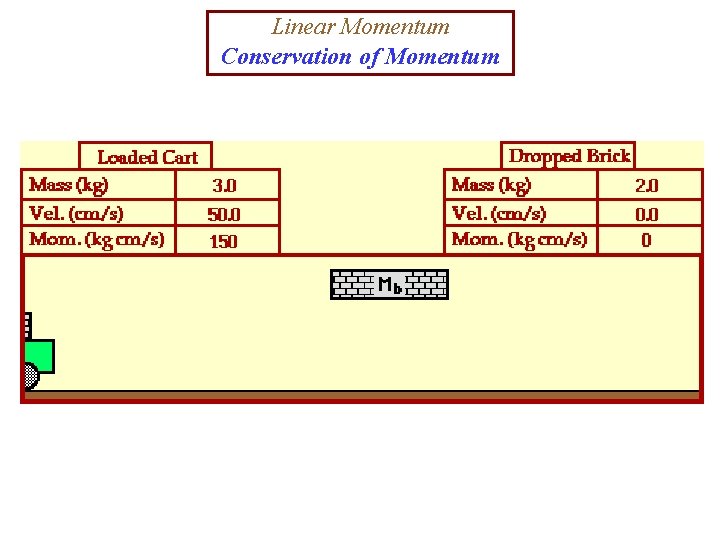 Linear Momentum Conservation of Momentum 