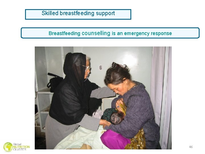 Skilled breastfeeding support Breastfeeding counselling is an emergency response 1 46 Skilled breastfeeding support Breastfeeding counselling is an emergency response 1 46