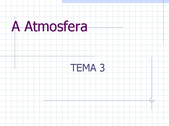 A Atmosfera TEMA 3 