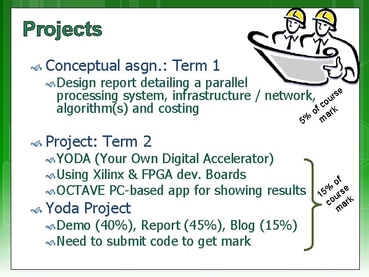 Projects Conceptual Design asgn. : Term 1 report detailing a parallel processing system, infrastructure