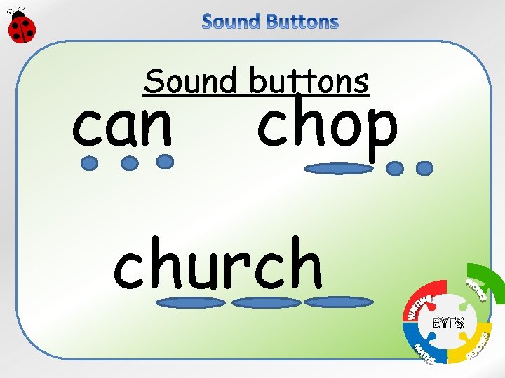 Sound buttons can chop church EYFS 