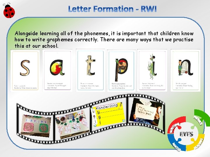Alongside learning all of the phonemes, it is important that children know how to