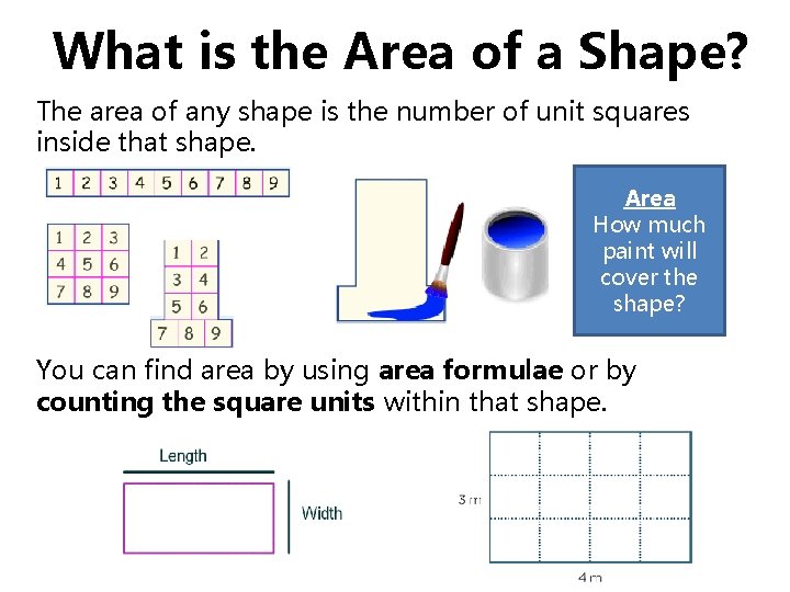 What is the Area of a Shape? The area of any shape is the