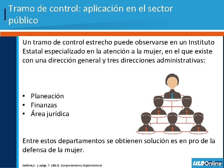 Tramo de control: aplicación en el sector público Un tramo de control estrecho puede