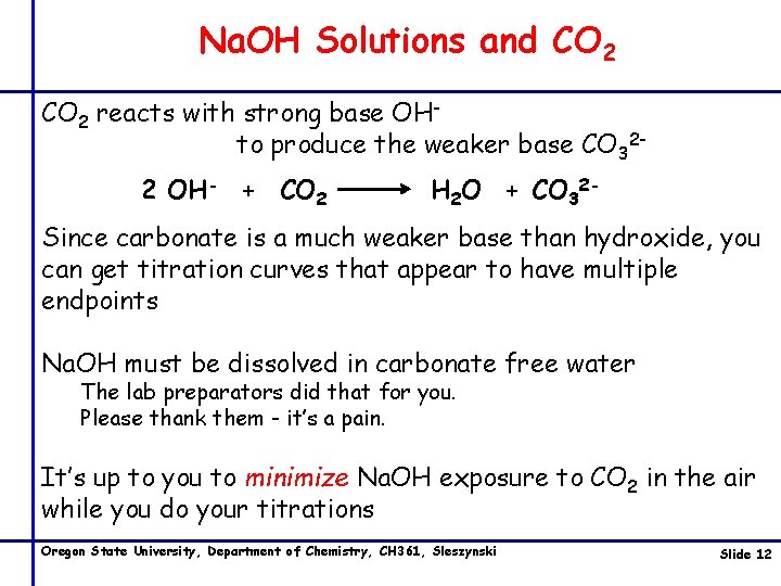 Titrations Analytical Chemistry Titration requirements Quantitative ...