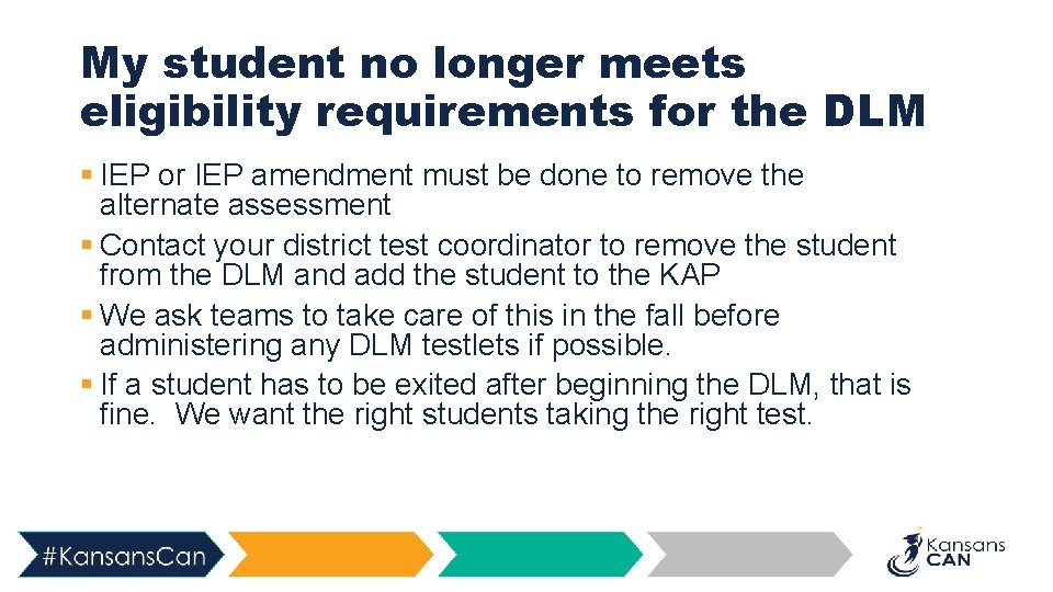 My student no longer meets eligibility requirements for the DLM § IEP or IEP