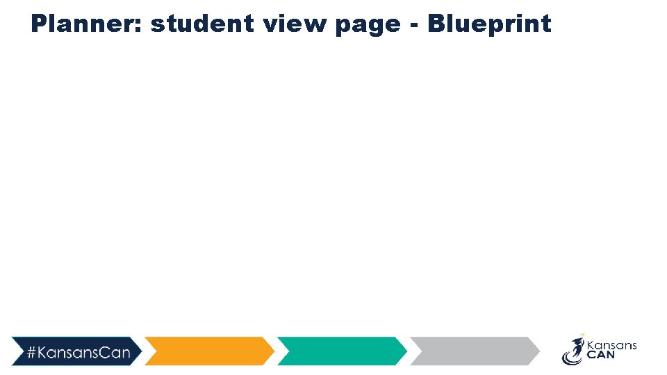 Planner: student view page - Blueprint 