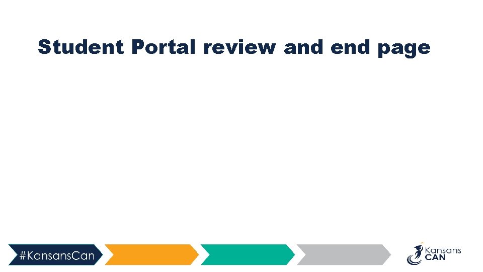 Student Portal review and end page 