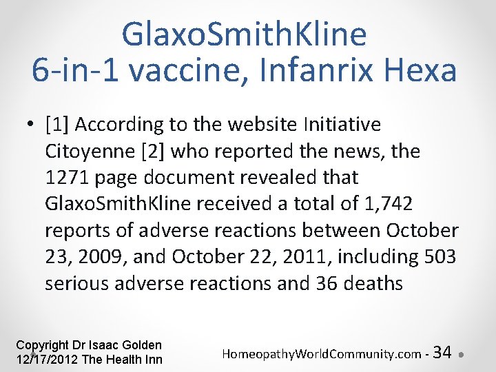 Vaccine Safety Options And Vaccine Damage Isaac Golden