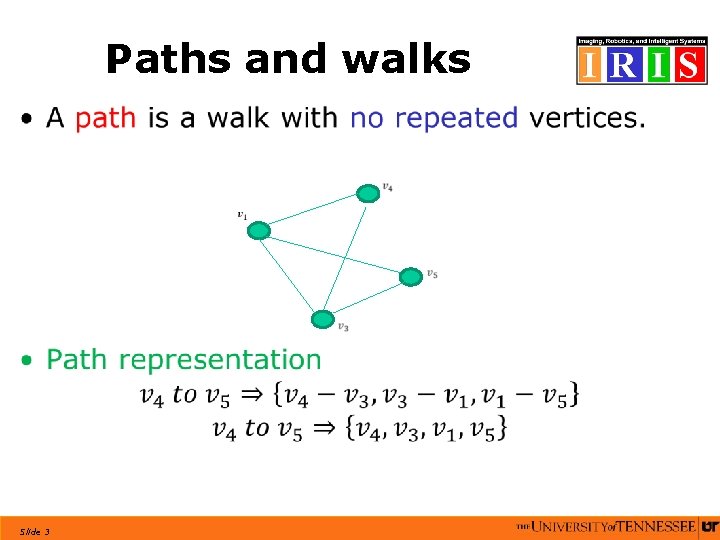 Paths and walks • Slide 3 