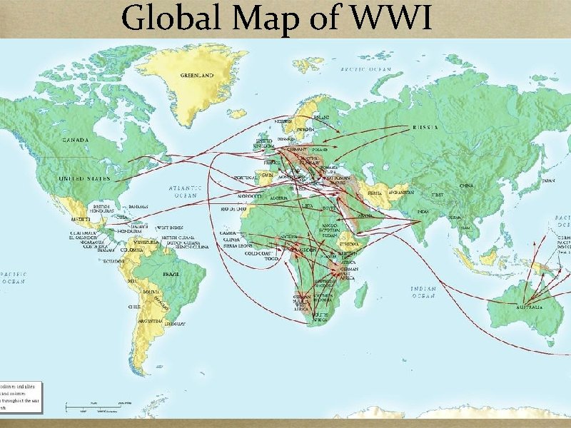 Global Map of WWI 